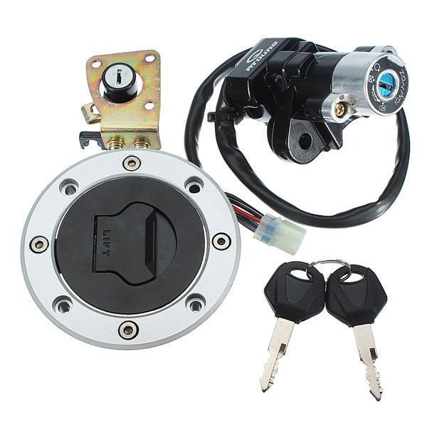 shopping גוף ושלד האופנוע Ignition Switch Cap Lock Set With 2 Keys For Suzuki GSXR600 97-00 GSXR750 93-99