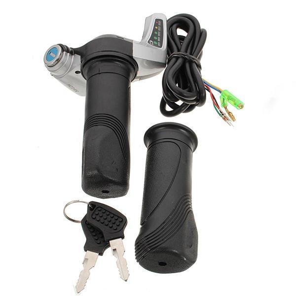 shopping גוף ושלד האופנוע 7/8 in(22.2mm)24V Electric Scooter Motorcycle Throttle Twist Handlebar Grips LED Digital Meter