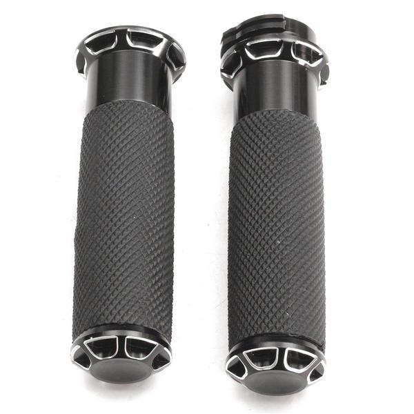 shopping גוף ושלד האופנוע 1inch 25mm Motorcycle Handlebar Hand Grips For Harley Touring 08-15
