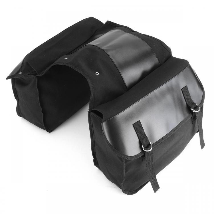 shopping גוף ושלד האופנוע Motorcycle Saddlebags Back Pack Mountain Bike Saddle Bag Black