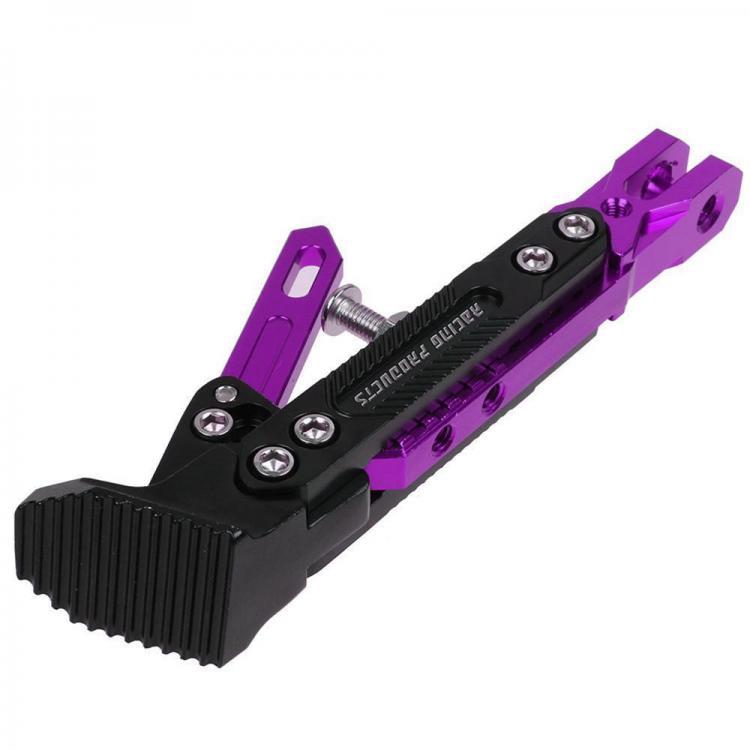 shopping גוף ושלד האופנוע CNC Aluminum Alloy Adjustable Kickstand Foot Side Stand for Motorcycle 500KG