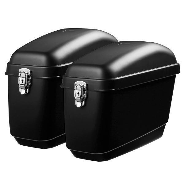 shopping גוף ושלד האופנוע Pair 30L Side Luggage Case Hard Trunk Saddle Bags Motorcycle Panniers Box Cruiser Universal