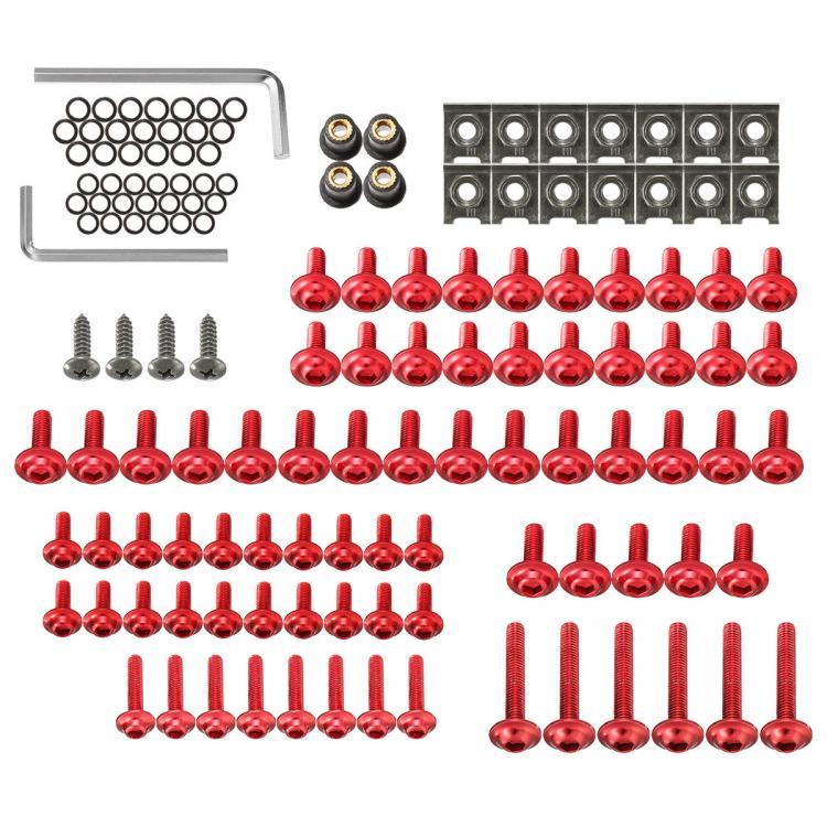 shopping גוף ושלד האופנוע 137pcs Fairing Bolt Kit Fastener Clip Screw Nut For Sportbikes Motorcycle