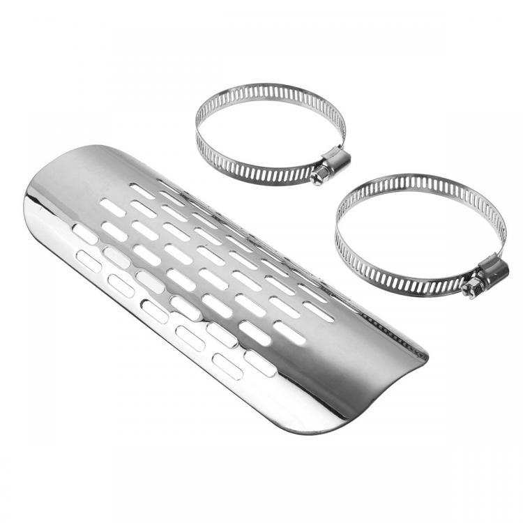 shopping גוף ושלד האופנוע Motorcycle Exhaust Muffler Pipe Heat Shield Cover Heel Guard For Harley/Kawasaki/Honda/Suzuki