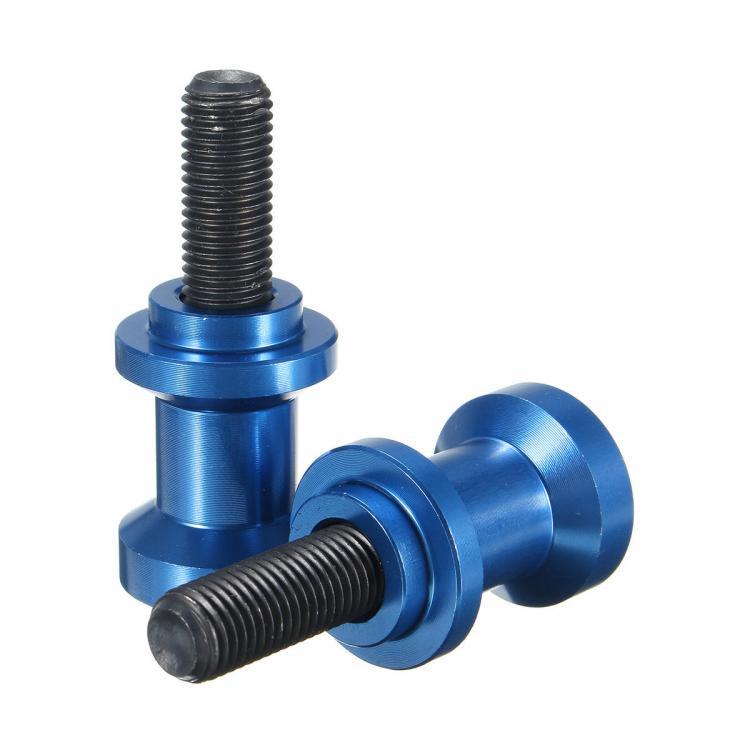 shopping גוף ושלד האופנוע 10mm Aluminum CNC Swing Arm Spools Bobbins Slider For Kawasaki ZX6R Yamaha FZR400