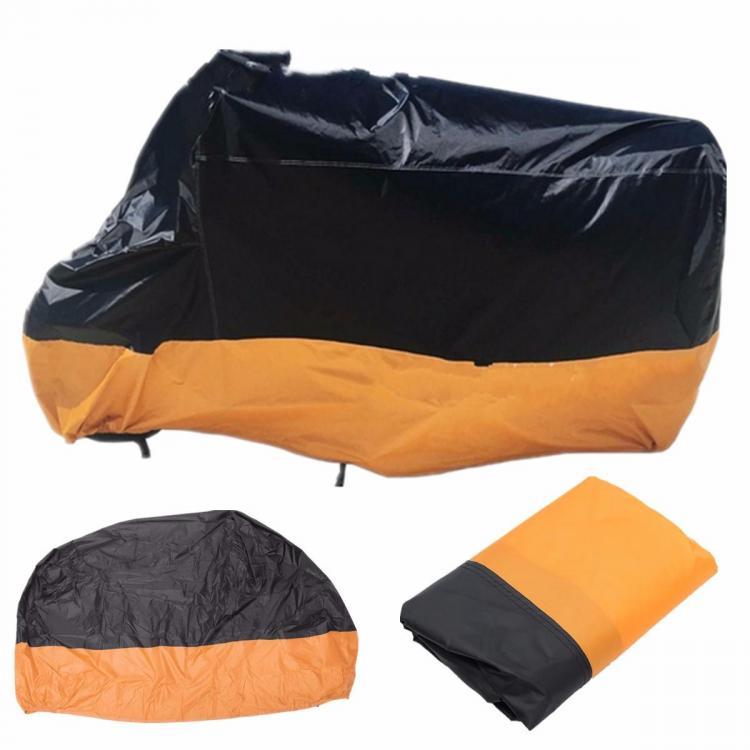 shopping גוף ושלד האופנוע Motorcycle Waterproof Cover Scooter Rain Dust Cover Orange Black M-XL