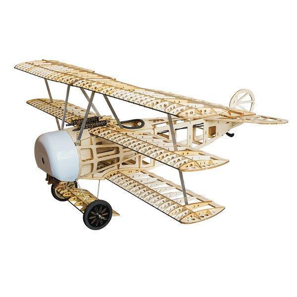 shopping רחפנים Fokker Dr.I 770mm Wingspan Balsa Wood Triplane Warbird RC Airplane KIT