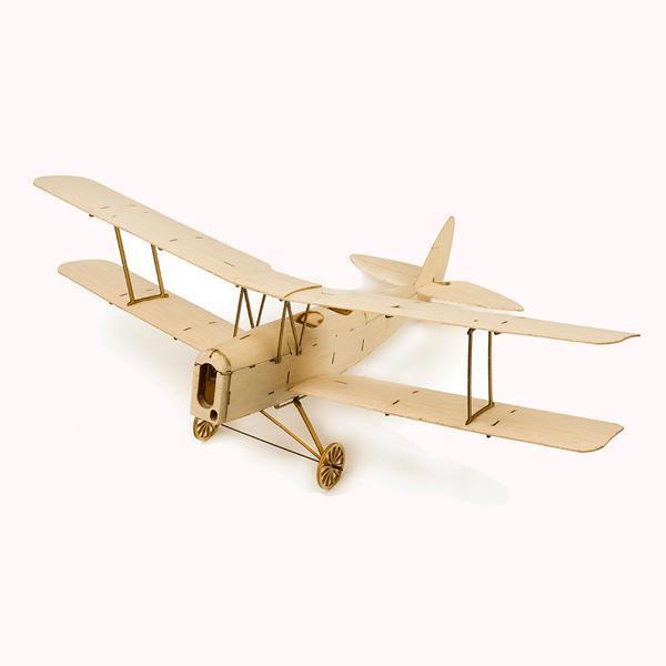 shopping רחפנים Tiger Moth K10 400mm Wingspan Micro RC Balsa Wood Laser Cut RC Airplane Building Kit