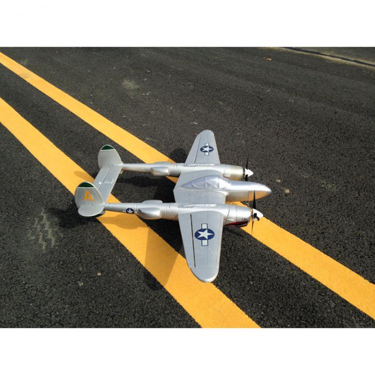 shopping רחפנים MD P38 1200mm Wingspan EPO RC Airplane Lockheed P-38 Lighting Zoom Aircraft PNP Fixed Wing