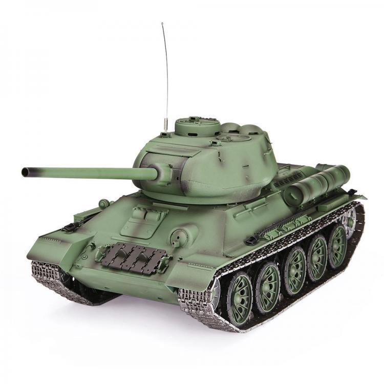 shopping רכב על שלט Heng Long 3909-1 1/16 2.4G T-34 Rc Car Battle Tank Metal Track W/ Sound Smoke Toy