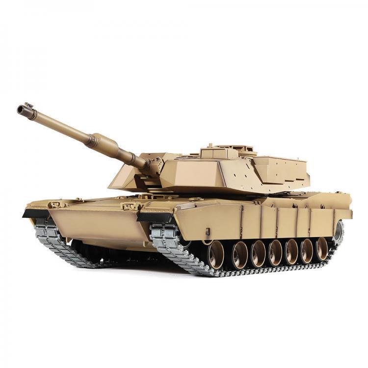 shopping רכב על שלט Heng Long 6.0 Version 3918-1 1/16 2.4G M1A2 Rc Car Battle Tank Metal Track with Sound Smoke Toy