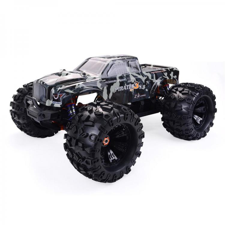 shopping רכב על שלט ZD Racing Camouflage MT8 Pirates3 Vehicle 1/8 2.4G 4WD 90km/h Electric Brushless RC Car RTR Model