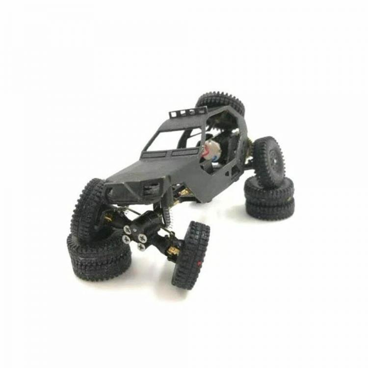 shopping רכב על שלט Dasmikro Das87 Das87A03 HO Scale 1/87 4WD Chassis DIY Desert Truck Crawler Kit RC Car