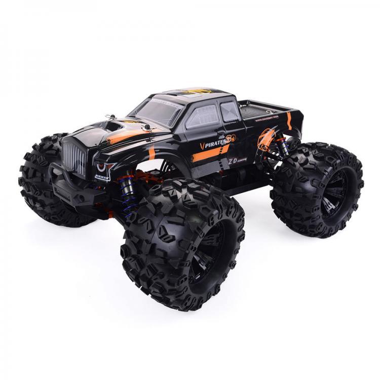 shopping רכב על שלט ZD Racing MT8 Pirates3 1/8 2.4G 4WD 90km/h Electric Brushless RC Car Metal Chassis RTR Model