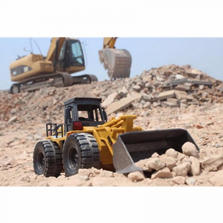 shopping רכב על שלט HuiNa Toys1520 Six Channel 1/18RC Metal Bulldozer Charging RC Car