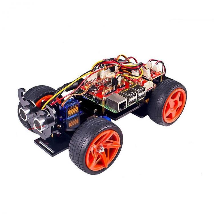 shopping רובוטים SunFounder PiCar-S Raspberry Pi Smart Robot Car Kit Based Graphical Visual Programming Language Elec