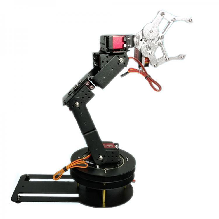 shopping רובוטים DIY 6DOF Matel RC Robot Arm Educational Kit For