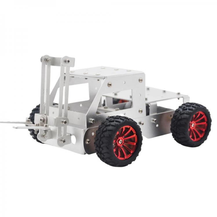 shopping רובוטים C-5 DIY Forklift Truck Car Aluminous Smart RC Robot Car Chassis Base Kit