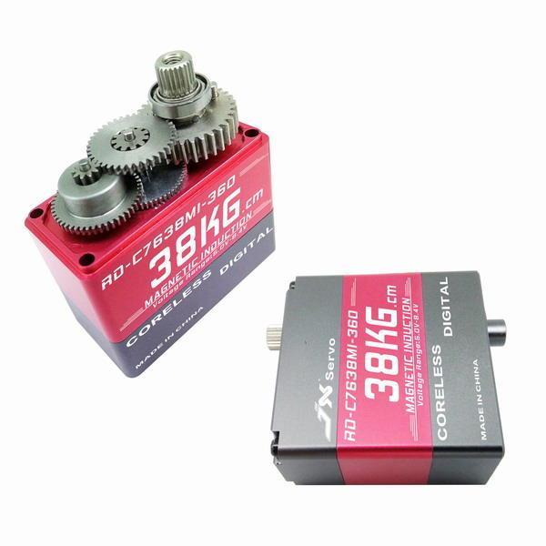 shopping רובוטים JX RD-C7638MI-360 38KG 360 Degree Coreless Servo For RC Robot