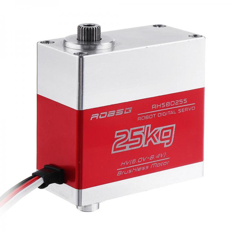 shopping רובוטים ROBSG RHS8025S 25KG Brushless Metal Gear Dual Ball Bearing Digital Servo For 1/8 1/10 RC Car 600-700 RC Helicopter