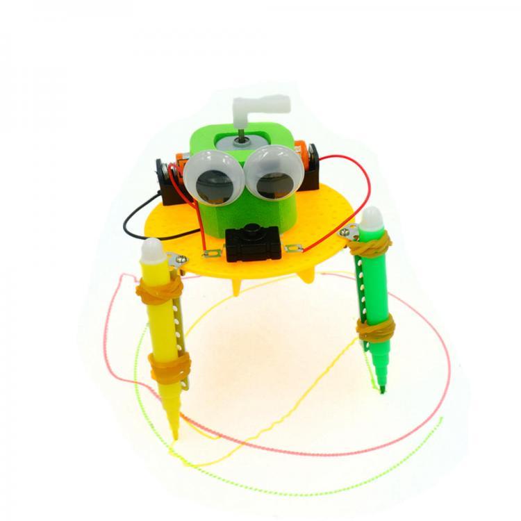shopping רובוטים DIY Electric Graffiti Robot DIY Educational Toy Robot Assembled Toy For Children