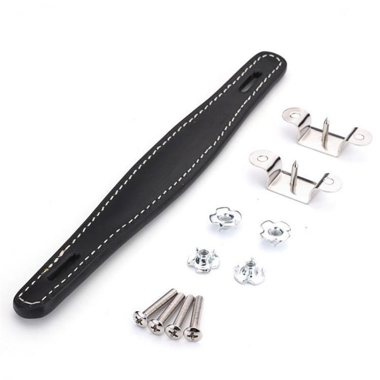 shopping כלי נגינה Brown Black Leather Amplifier Handle Raised Center for Fender Amp
