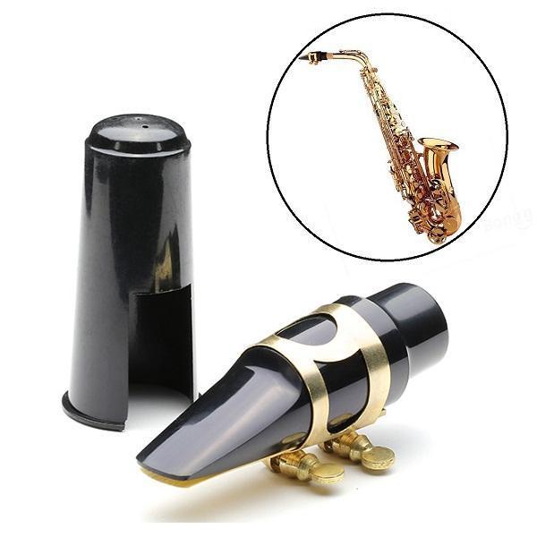 shopping כלי נגינה Alto Eb Saxphone Sax Mouthpiece Plastic with Metal Buckle Cap