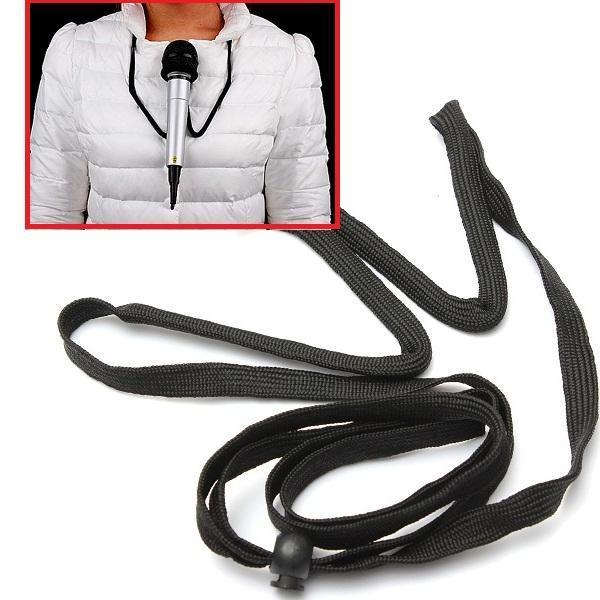 shopping כלי נגינה Close Up Magic Stage Prop Microphone Hands Free Brace Mic Holder Neck Stand
