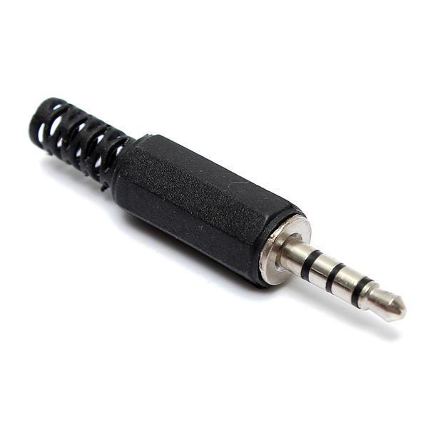 shopping כלי נגינה 3.5mm 4 pole Stereo Audio Male Female Plug Jack Connector solder