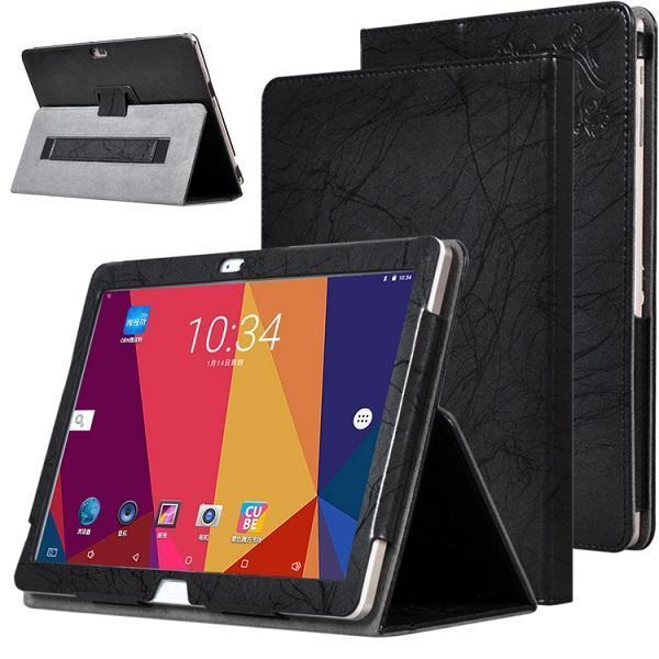 shopping טאבלט PC PU Leather Folding Stand Case Cover for ALLDOCUBE Cube T10 Plus Free Young X7 Tablet Black