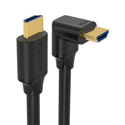 shopping לפטופים ואביזרים 1M HDMI Cable 2.0 HD 90&deg; Angle 4K For Laptop Projector TV Box Monitor Computer PS3/4 Switch