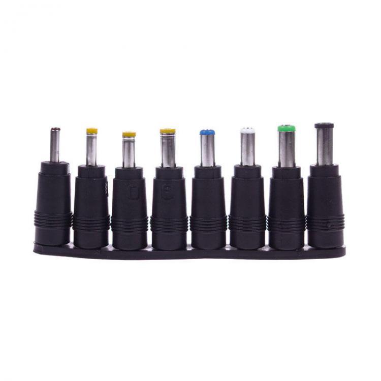 shopping לפטופים ואביזרים 1 Set 8pcs Universal AC DC Power Adapter 2pin Plug Charger Tips For PC Notebook Laptop Use