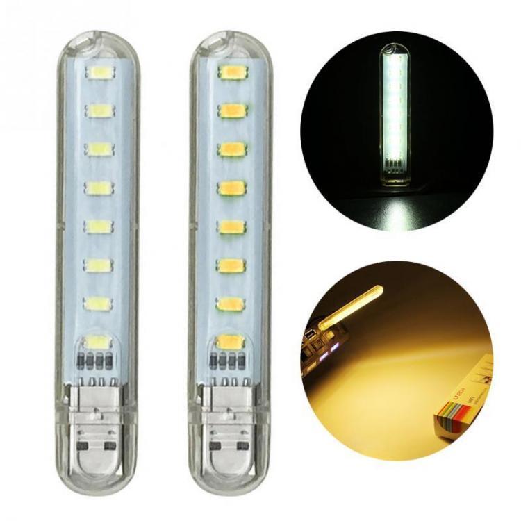 shopping לפטופים ואביזרים Mini Light USB LED Lamp DC 5V 8 LED Camping Computer Portable Night USB Gadget Lighting For PC Laptop