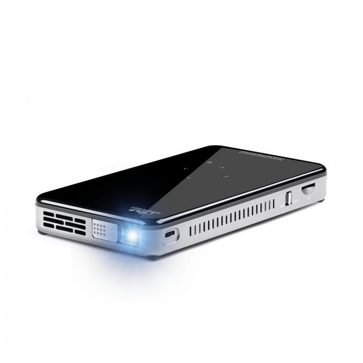 shopping ציוד משרדי AUN X2 Mini DLP Projector 854*480 WIFI Android Support 1080P Portable Touch Control 3D Home Theater Cinema RAM 2G ROM 16G