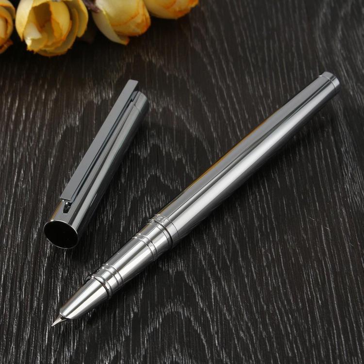 shopping ציוד משרדי Jinhao 126 Classic Vintage Metal Silver Fine Hooded Nib Water Fountain Pen Gift