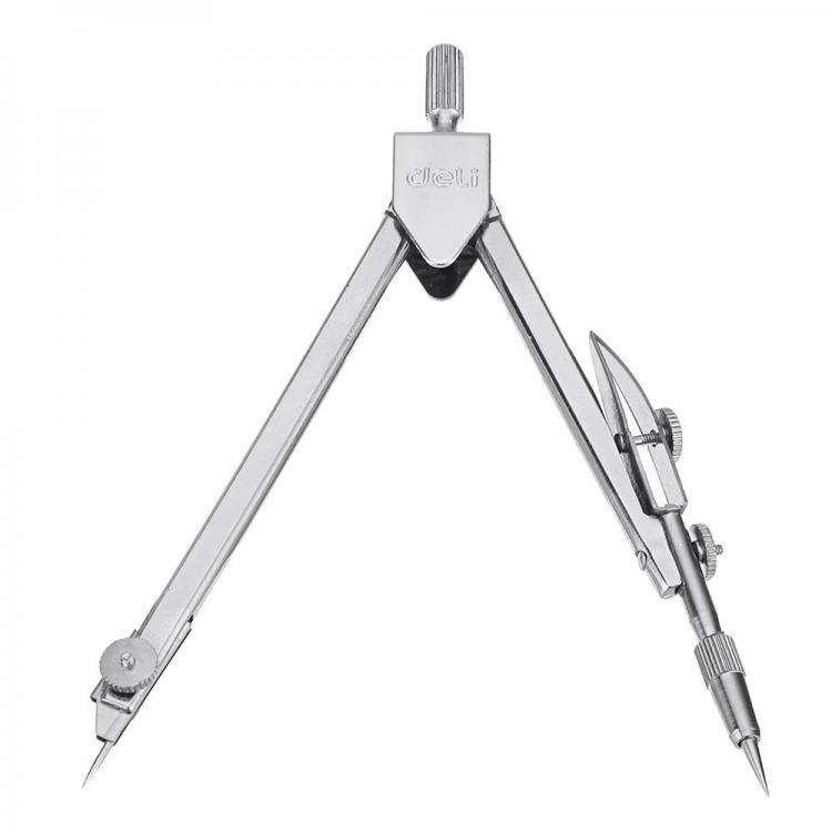 shopping ציוד משרדי Deli 8601 Steel Drawing Compass Math Geometry Tools For School Student