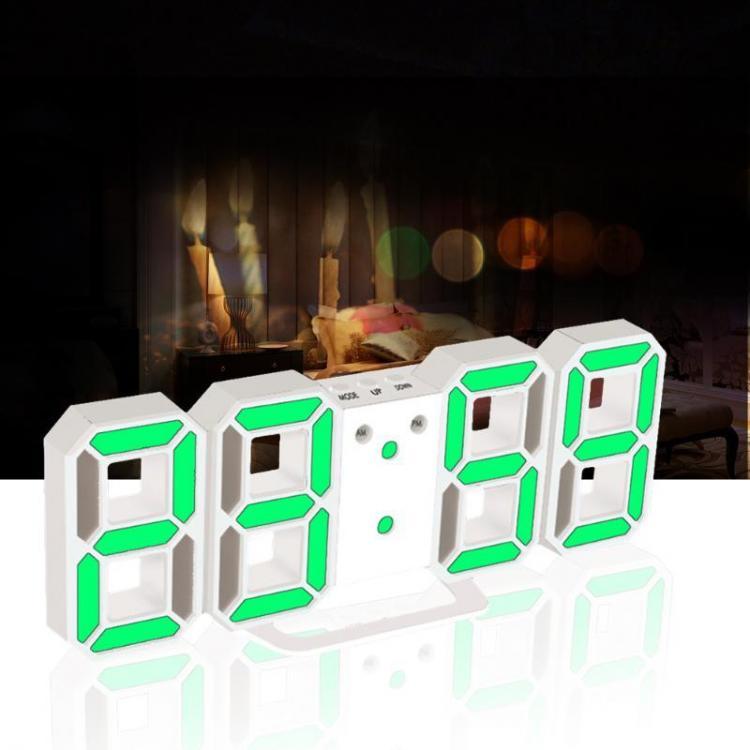 shopping ציוד משרדי Digital Electronic Desktop Clock LED Clock Alarm Clock 12/24 Hours Display Home Decorations