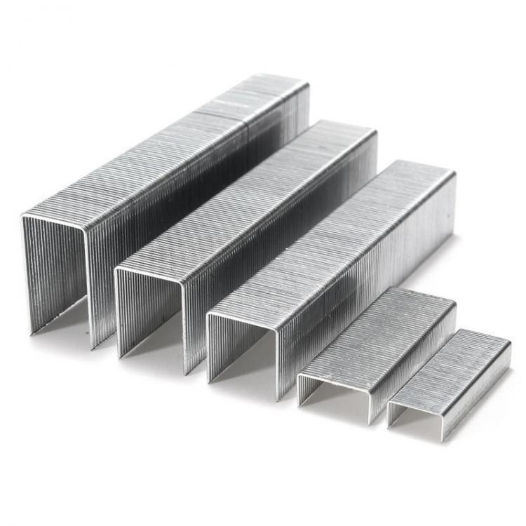 shopping ציוד משרדי 1000pcs UMI B10001S/ B10002S/B10003S/B10004S/B10005S Multi-size Metal Silver Office Stapler Nails Staples