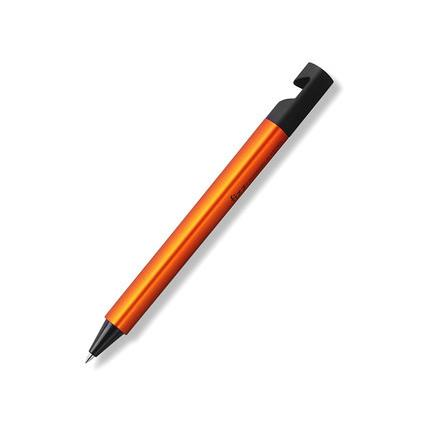 shopping ציוד משרדי XIAOMI Fizz 1PC Multifunctional 2 In 1 Gel Pen &amp; Mobile Phone Holder 0.5mm Rotating Gel Pen Black Ink Writing Pens