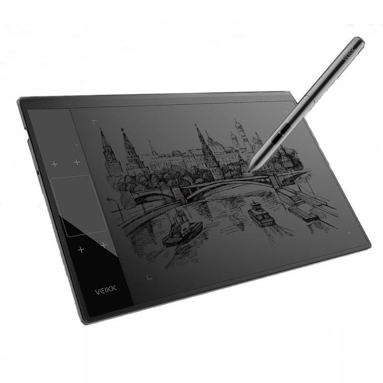 shopping ציוד היקפי למחשב VEIKK A30 Graphics Drawing Tablet for Illustrator 10x6 inches Large Active Area Digital Pen Drawing Pad For Artists