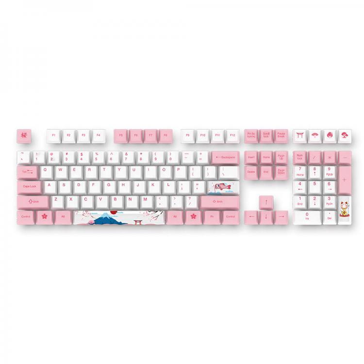 shopping ציוד היקפי למחשב AKKO World Tour - Tokyo 114 Keys Cherry Profile Dyesub PBT Keycaps Keycap Set for Mechanical Keyboard