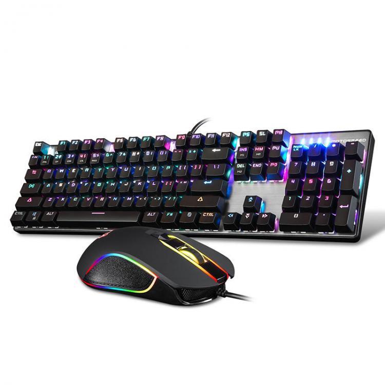 shopping ציוד היקפי למחשב Original Motospeed CK888 NKRO Blue Switch 104Key Mechanical Gaming Keyboard and Mouse Combo