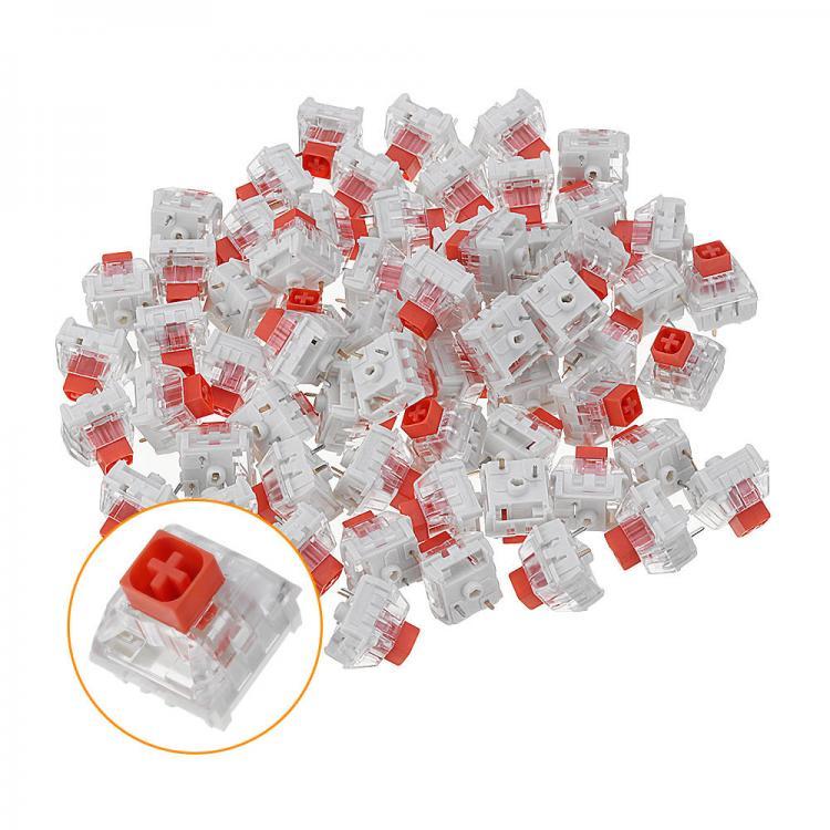 shopping ציוד היקפי למחשב 70PCS Pack Kailh BOX Heavy Burnt Orange Switch Tactile Keyboard Switch for Keyboard Customization
