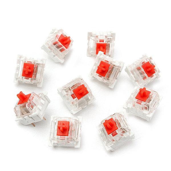 shopping ציוד היקפי למחשב 10 Pcs RGB Series Red Mechanical Switch for Cherry MX Mechanical Keyboard Replacement