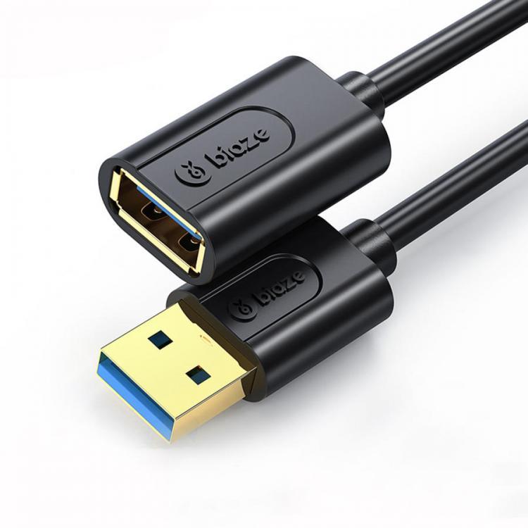 shopping כבלים וחיבורים Biaze USB Extension Cable USB 3.0 Data Cable USB 3.0 Extender Data Cord Mini USB Extension Cable for Smart TV PS4 SSD Computer