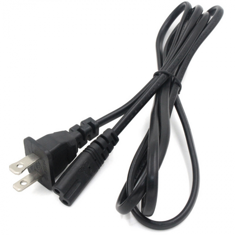shopping כבלים וחיבורים 1.5m AC US C8 Plug Power Supply Adapter Cord Cable PVC Black Power Adapter Connector Line for Consumer Electronics