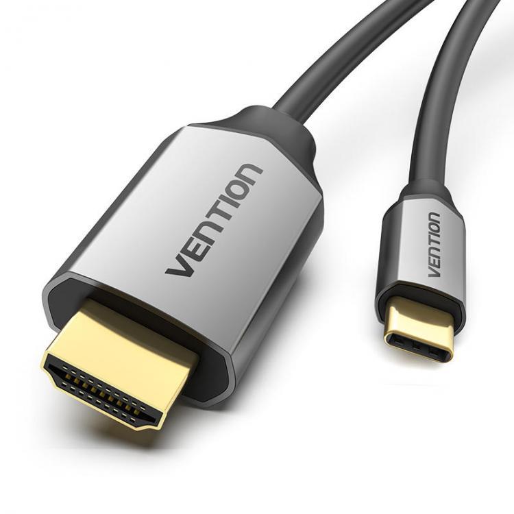 shopping כבלים וחיבורים Vention CGSBF 2M Type-C to HDMI Cable  for Mac Samsun Samsung Galaxy S10/S9 Huawei Mate 20 P20 Pro HDMI Cable2.0  Type-C Adapter