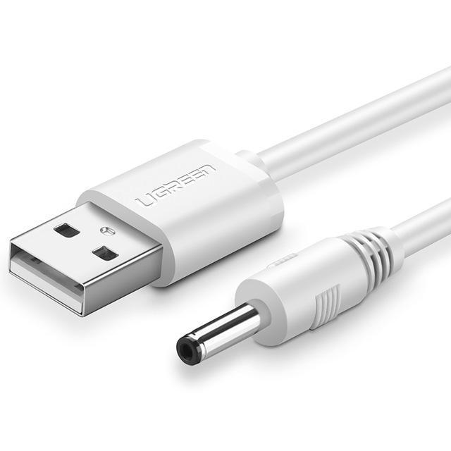 shopping כבלים וחיבורים Ugreen USB to DC 3.5mm Power Cable USB A Male to 3.5 Jack Connector 5V DC Power Supply Charger Adapter for HUB USB Fan Power Cable