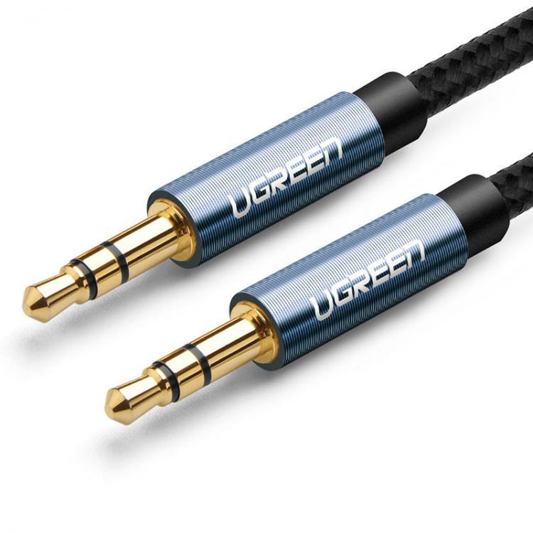 shopping כבלים וחיבורים Ugreen AV112 Gold Plated 3.5mm Male to Male Audio AUX Cable for Phone Speaker
