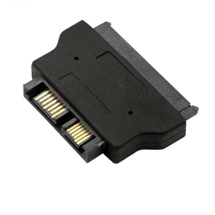 shopping כבלים וחיבורים E-yield SATA 7+15P to SATA 7+6P Male to Female Slimline SATA Adapter Converter Micro SATA to SATA Cable Data Cable